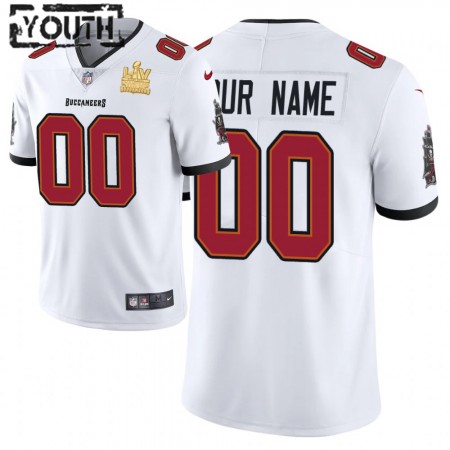 Tampa Bay Buccaneers Tröjor Custom Nike Vit 2021 Super Bowl LV Champions - Barn